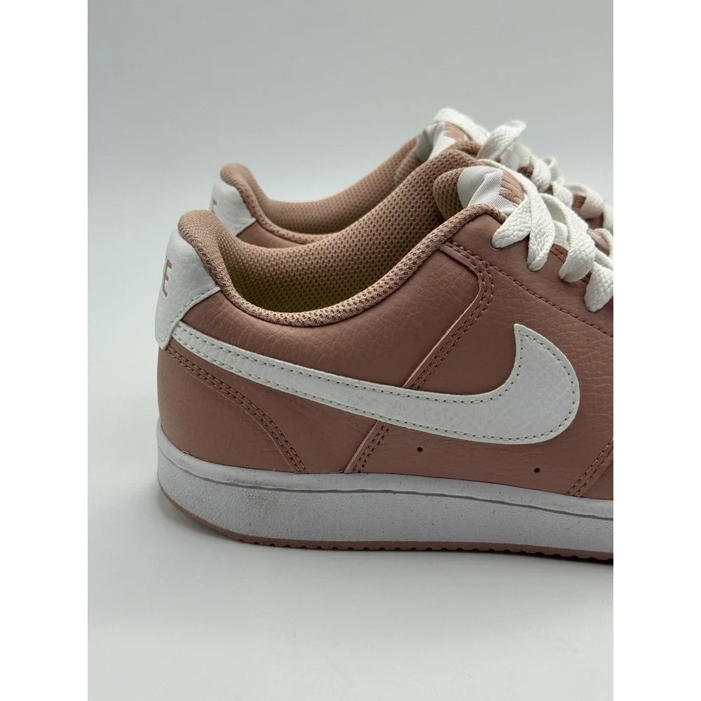 Nike Women's Court Vision Lo Sneakers Size 7 DH3158 600 Pink Rose White Shoe